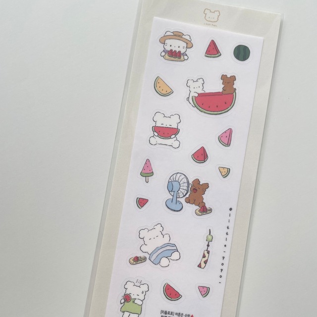 little popo 〔すいかのステッカー〕