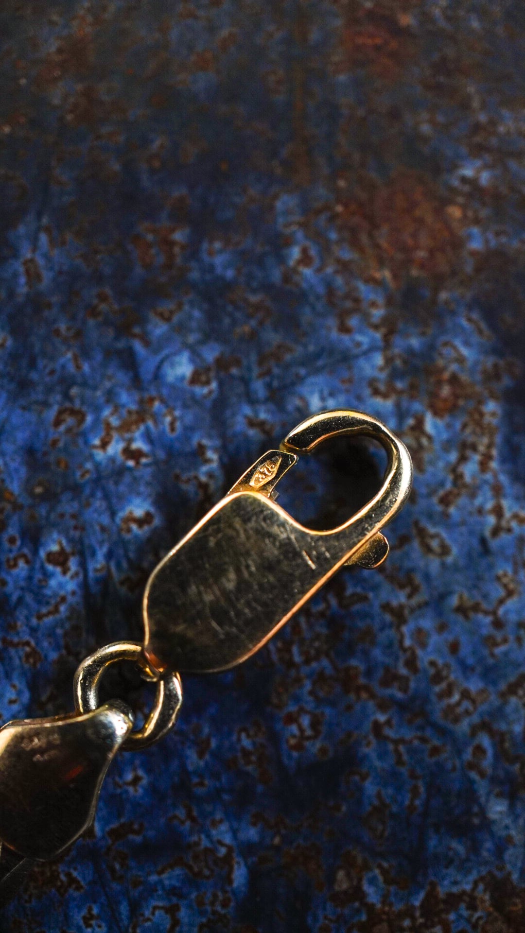 VINTAGE】U.K. VINTAGE 9ct イエロー ゴールド フィガロ チェーン