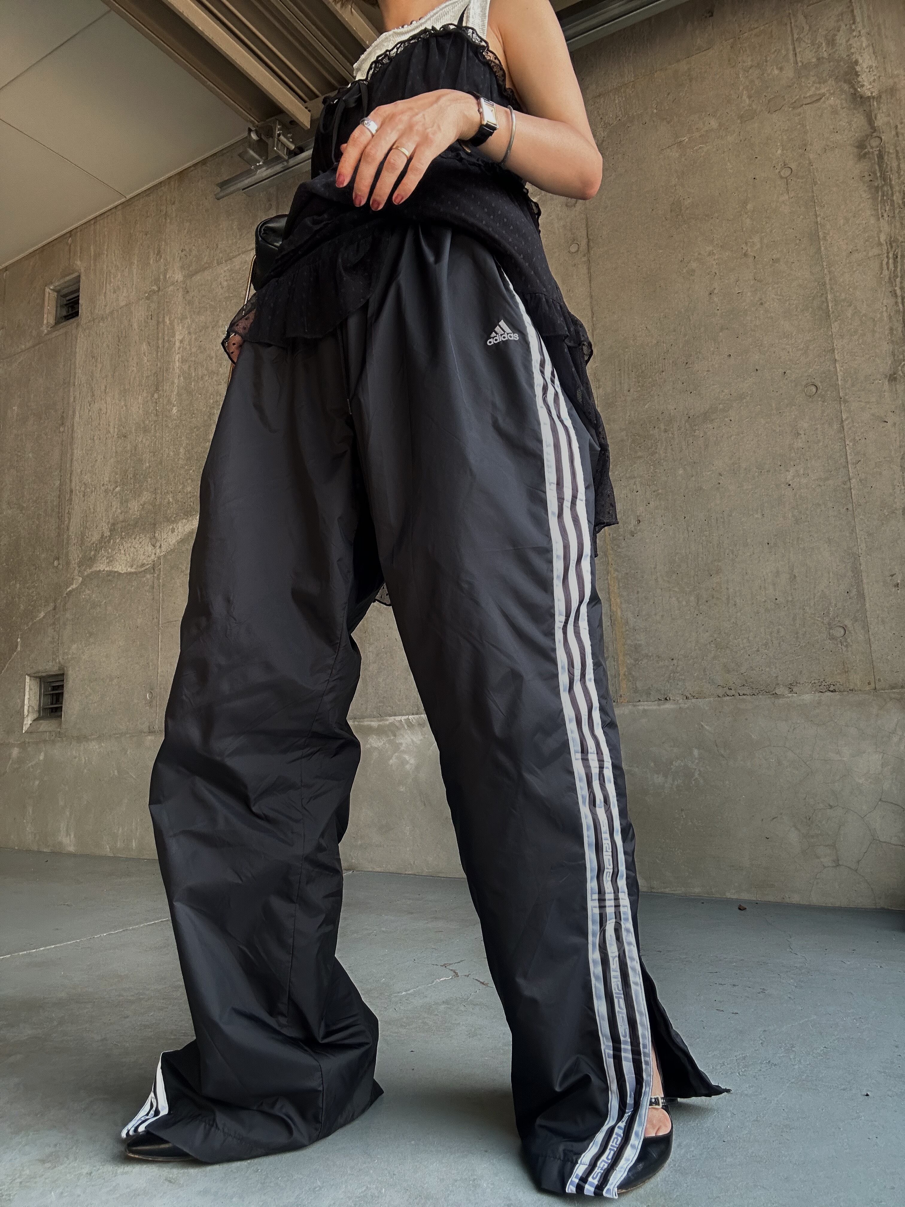 (PT857)00's adidas 3 stripes track pants