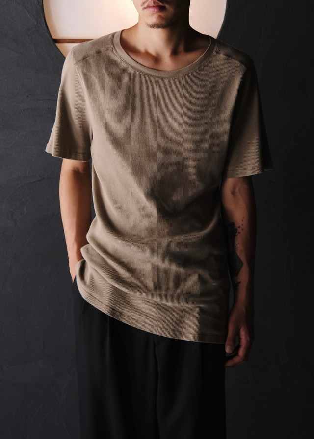 Martin Margiela 05SS cotton ribbed knit T-shirt