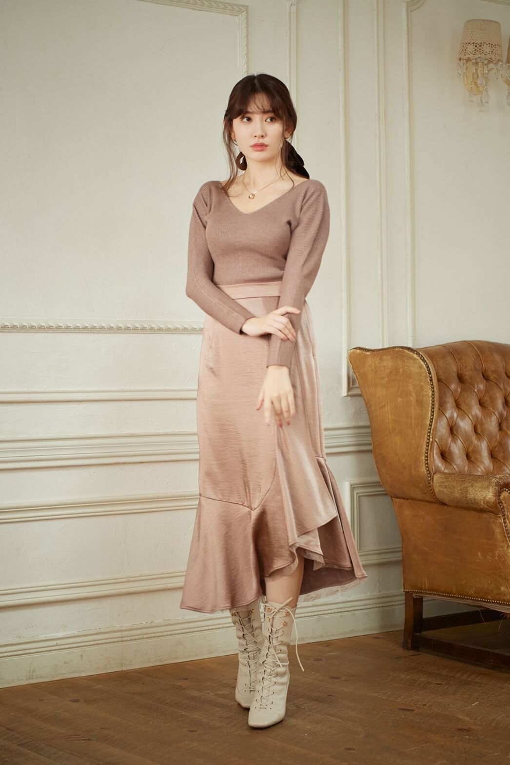 herlipto Modern Classic Ruffled Dress