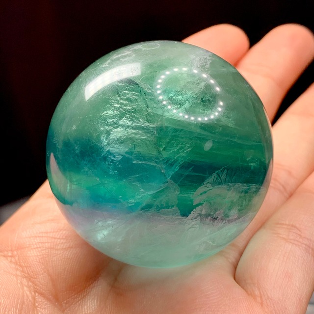 s156.グラデーションが可愛いフローライトスフィア