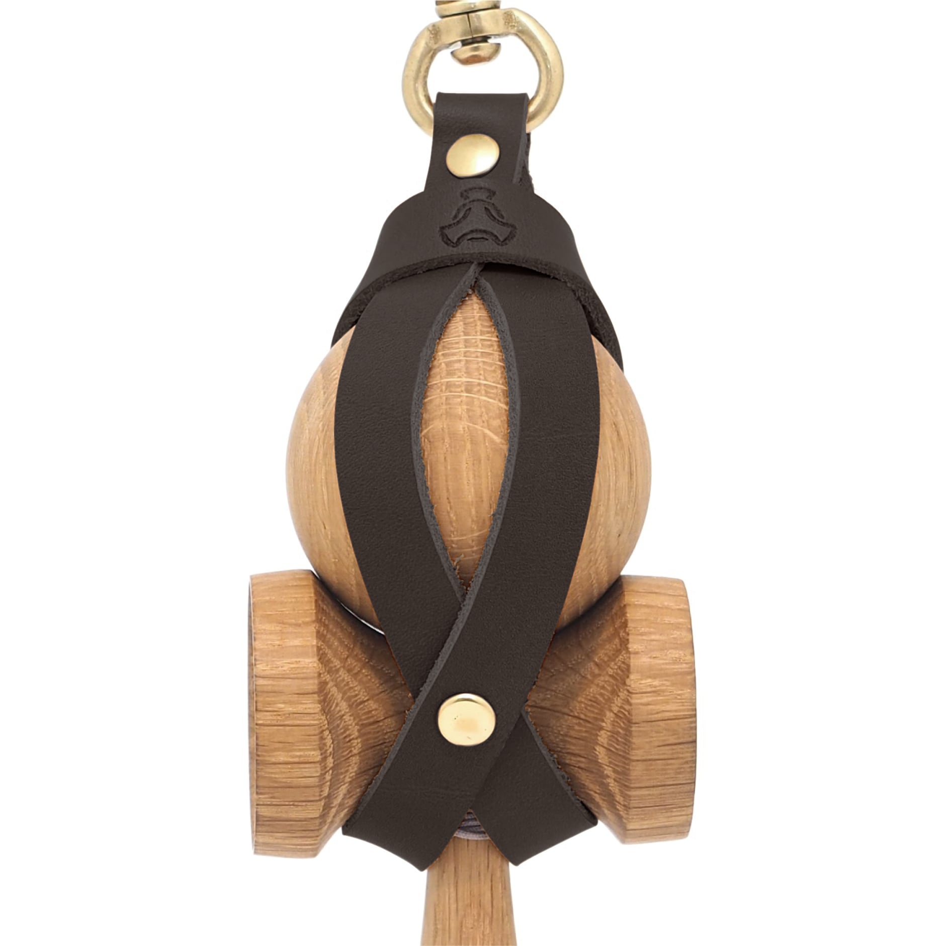blackmeansのレザーけん玉入れアクセサリー KENDAMA HOLDER / けん玉ホルダー ブラック / 栃木レザー 使用