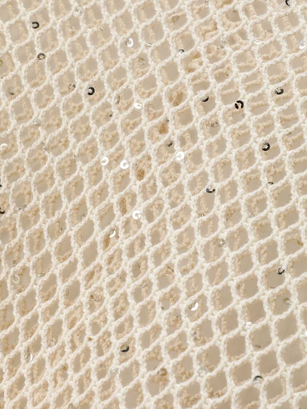 24SS】Midorikawa SEQUIN MESH L/S TEE (IVORY) MID24SS-CU08 | IAAAM