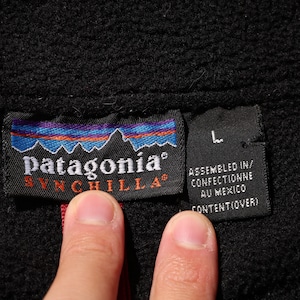 L 98年 ブラック Synchilla Marsupial パタゴニア シンチラ マースピアル Patagonia
