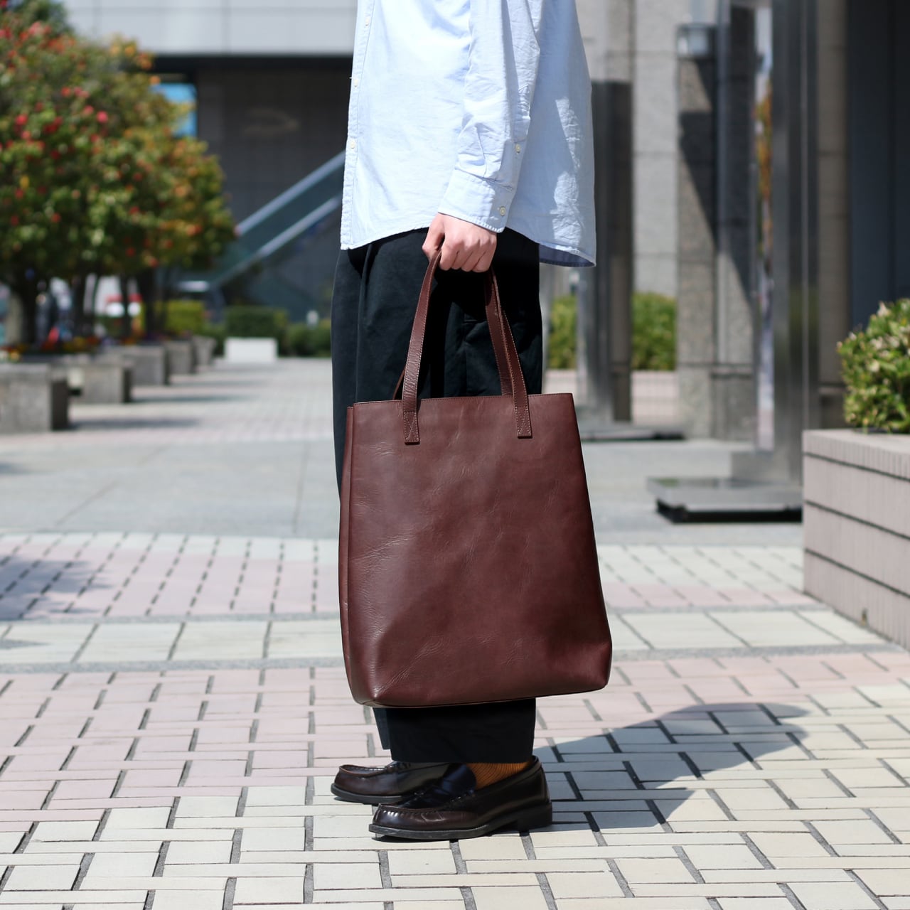 m+ Leather Totebag Lサイズ【ANGERS Original】