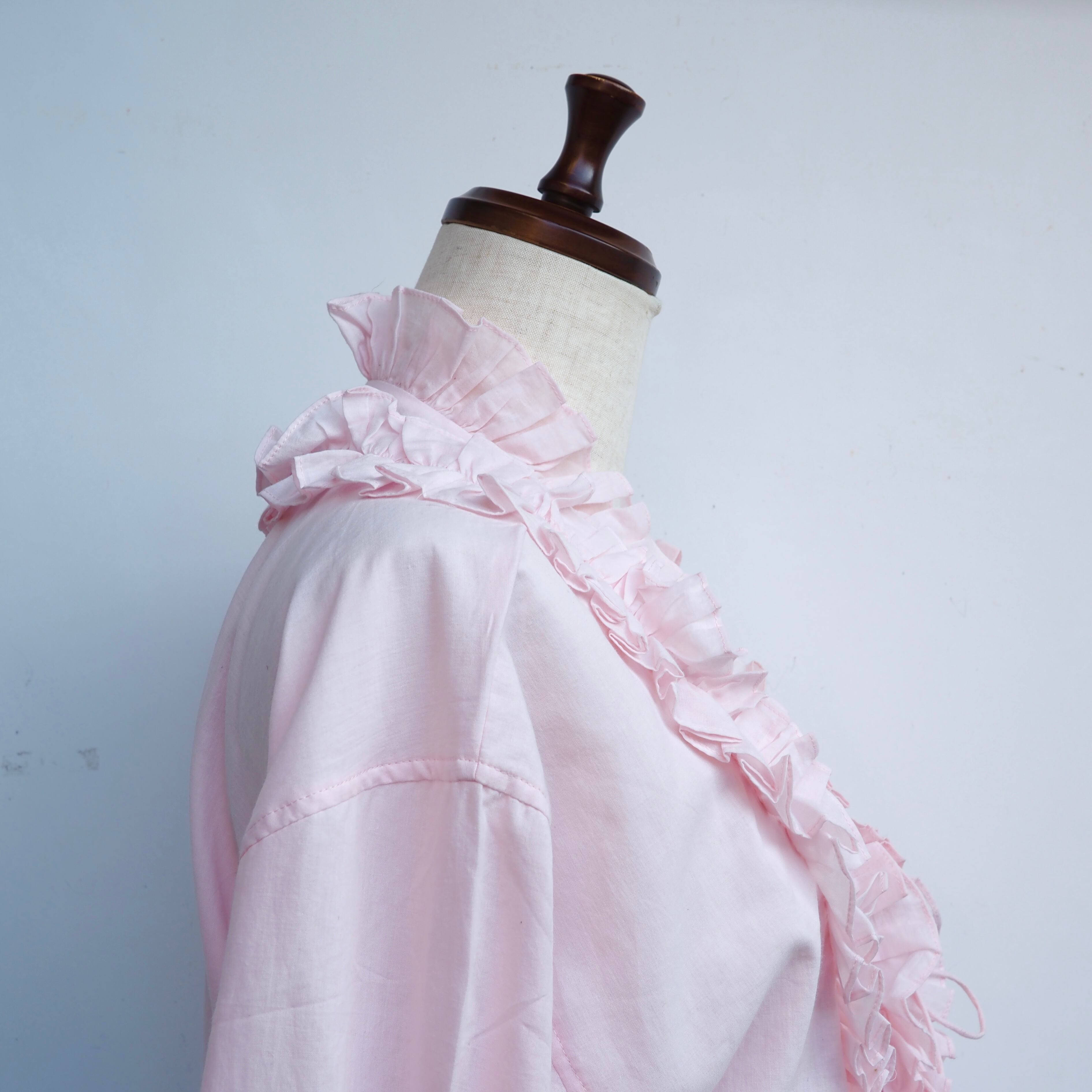 BUNON/Double Frill Cape/フリルケープ(black・ecru)