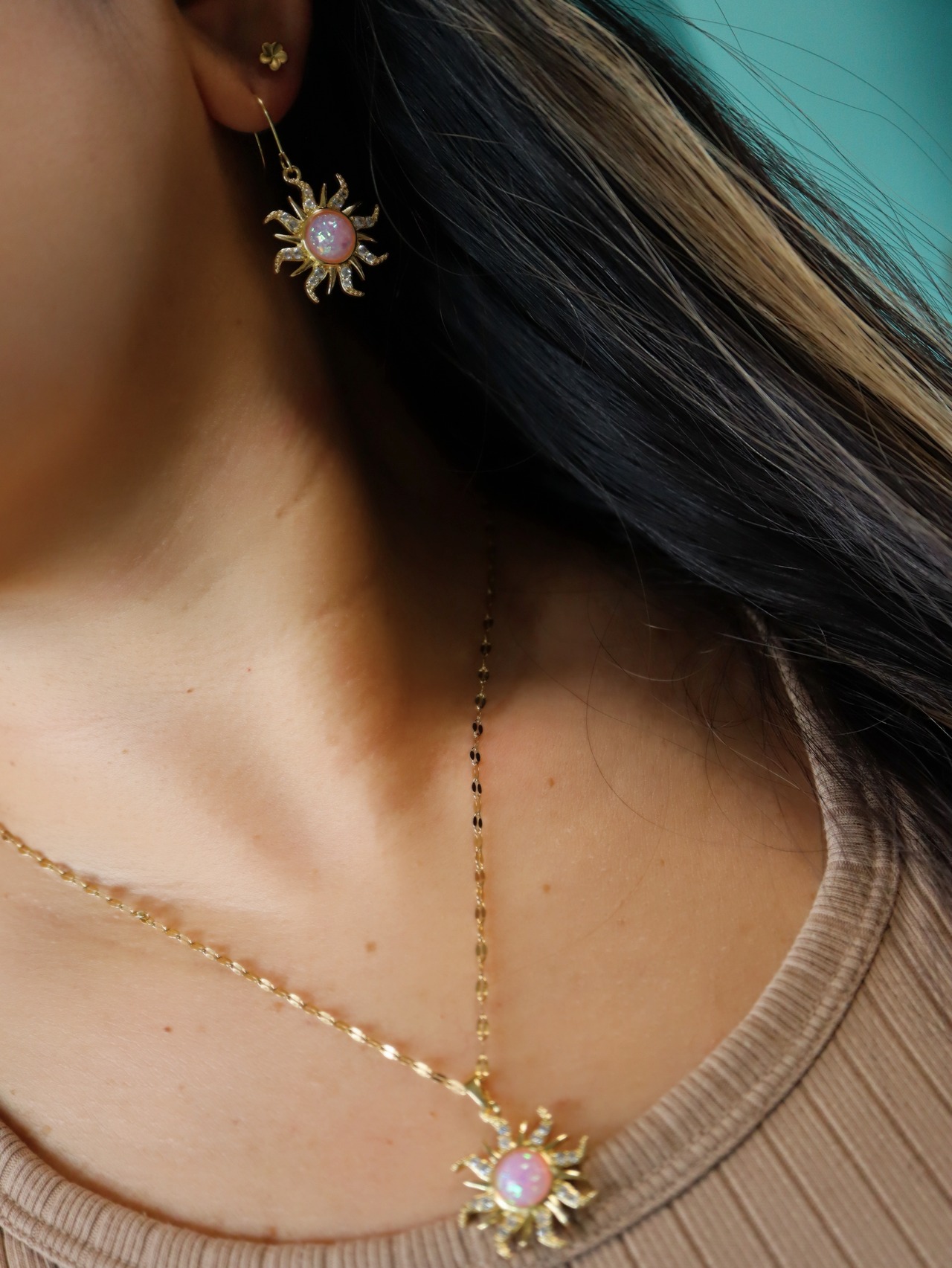 lā Sun earrings(太陽ピアス、イヤリング)