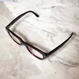 TOM FORD brown color frame glasses with clear lens