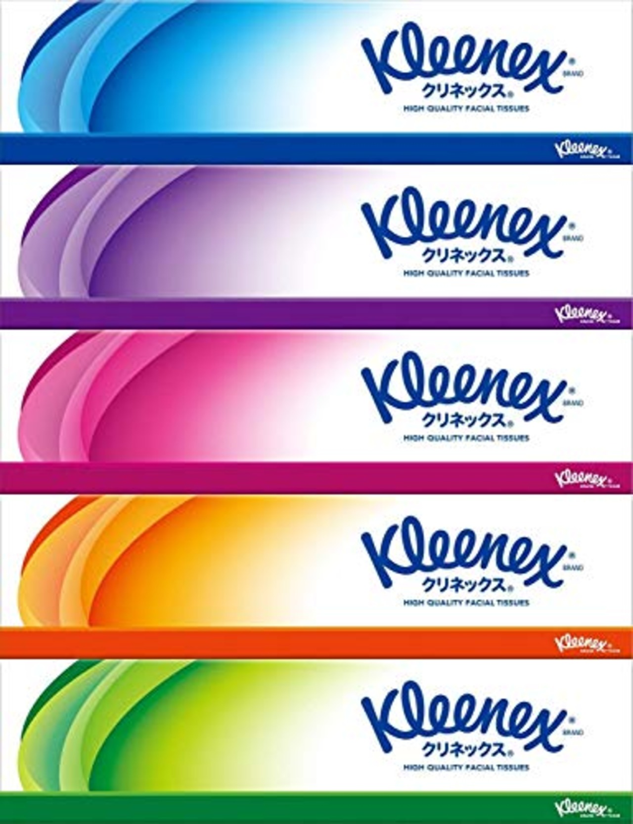 クリネックス ティシュー 360枚(180組)5箱パックｘ3点入り