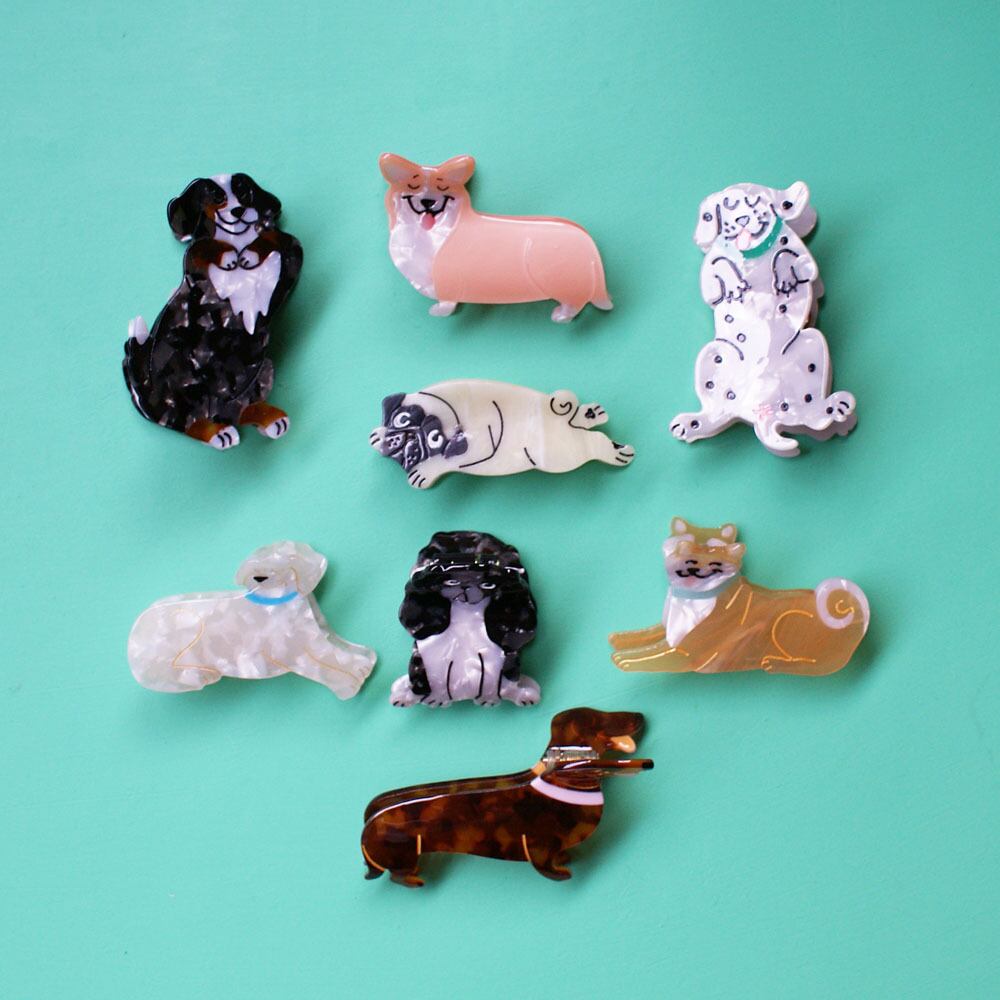 バンスクリップ 犬たち 世界のかわいいものcikolatashop