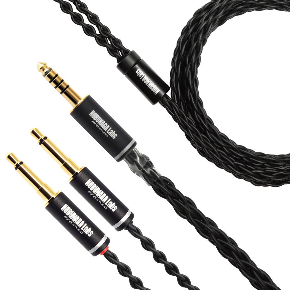 【特選アウトレット】霧降 豪(きりふり ごう): NOBUNAGA Labs Advance:: :4.4mm5極バランス-3.5mmX2 ヘッドホンケーブル 錫メッキ8芯