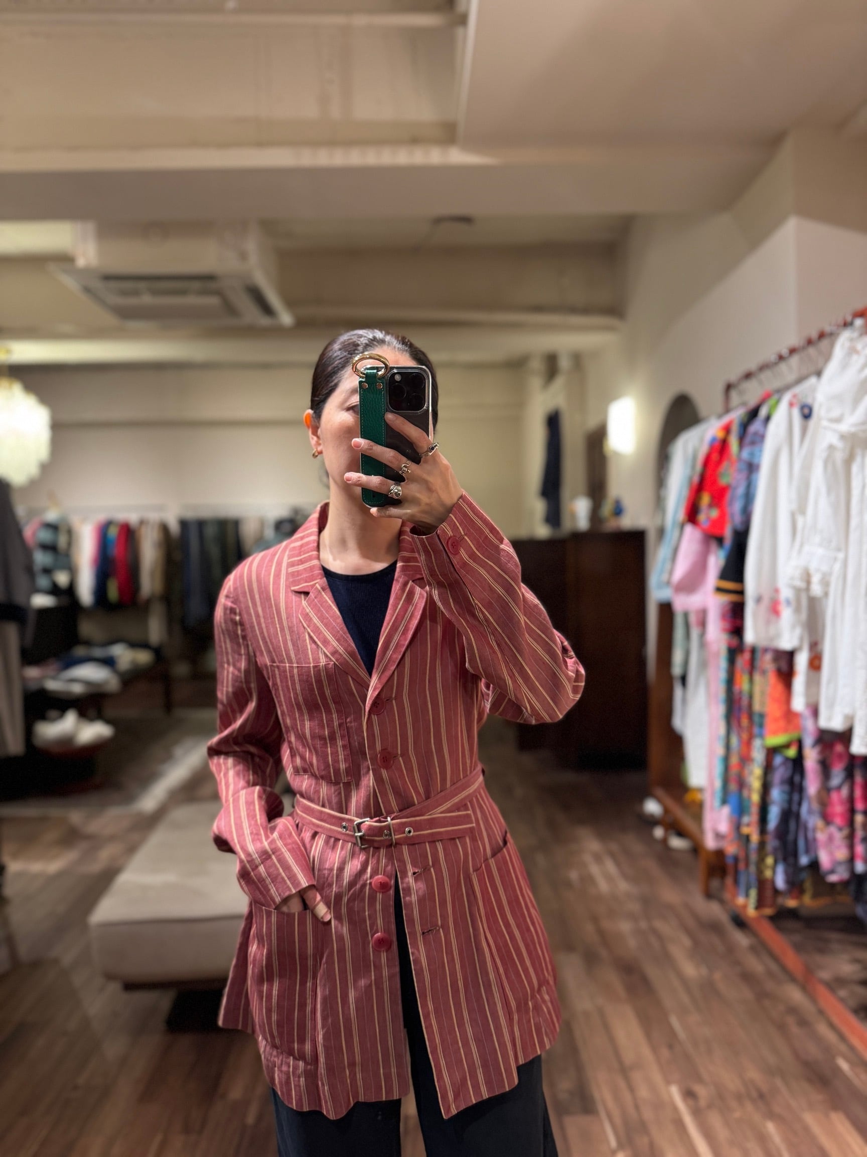 KENZO ストライプレッドセットアップ ジャケット | DROOMTUIN_VINTAGE