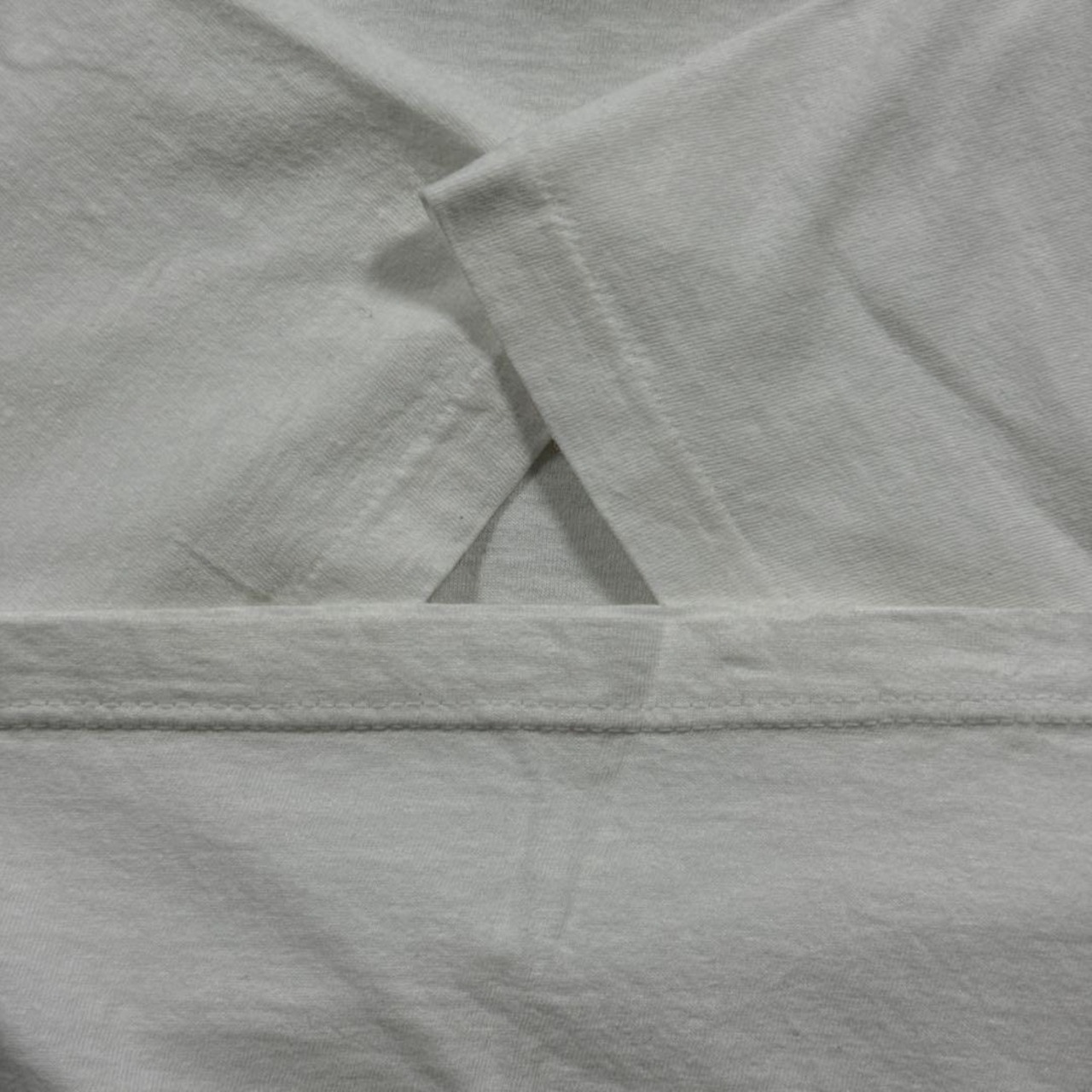 80s Hanes solid TEE white XL 古着 - 11