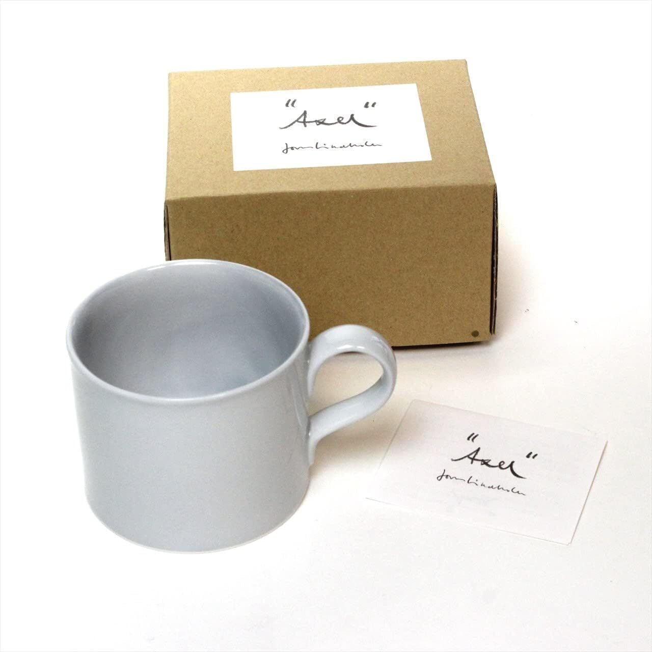 MOKA グレー素材 いにま陶房 薄白化粧マグカップA | tenori