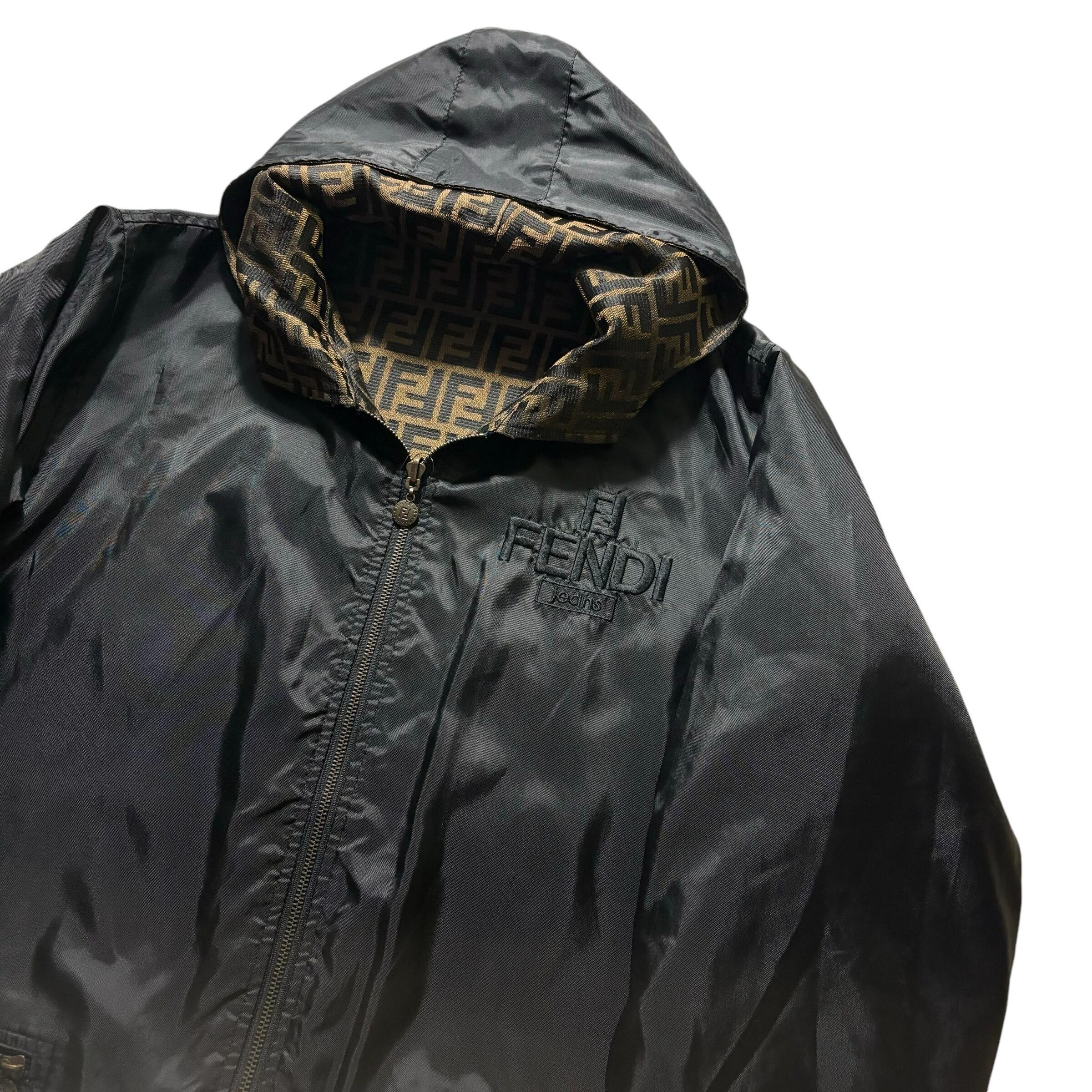 vintage FENDI reversible hooded coat | NOIR ONLINE