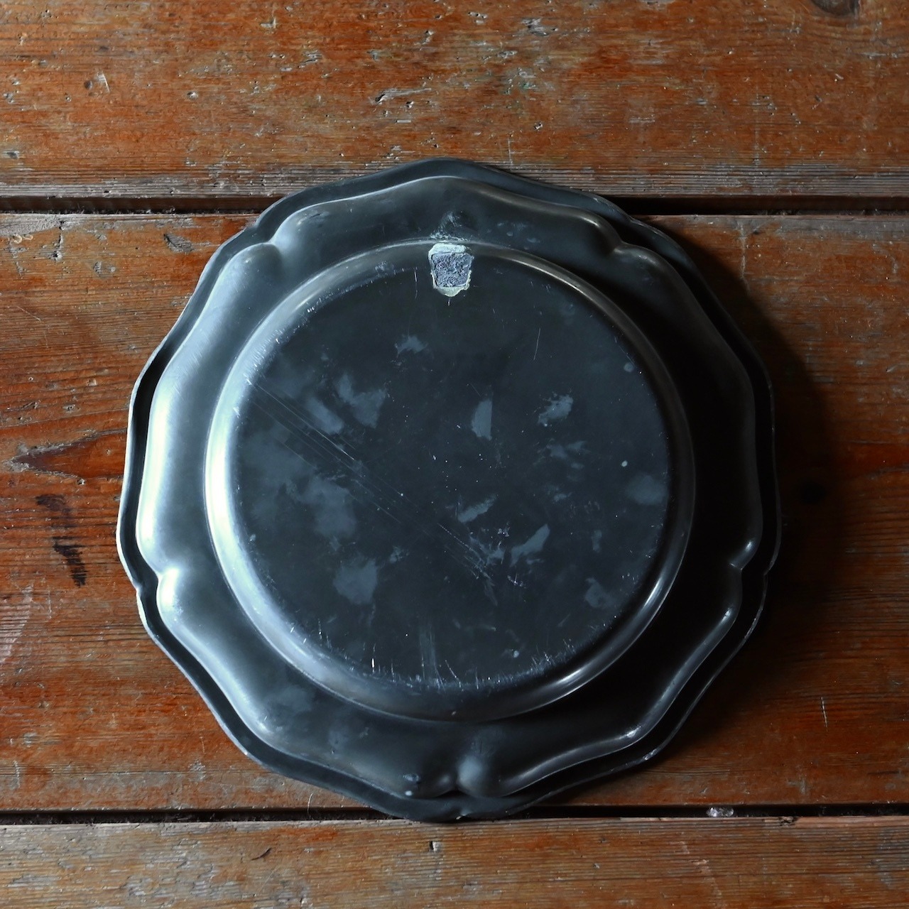 Pewter Plate / ピューター プレート〈 お皿・エタン・収納・店舗什器・食器・アンティーク・ヴィンテージ 〉114005