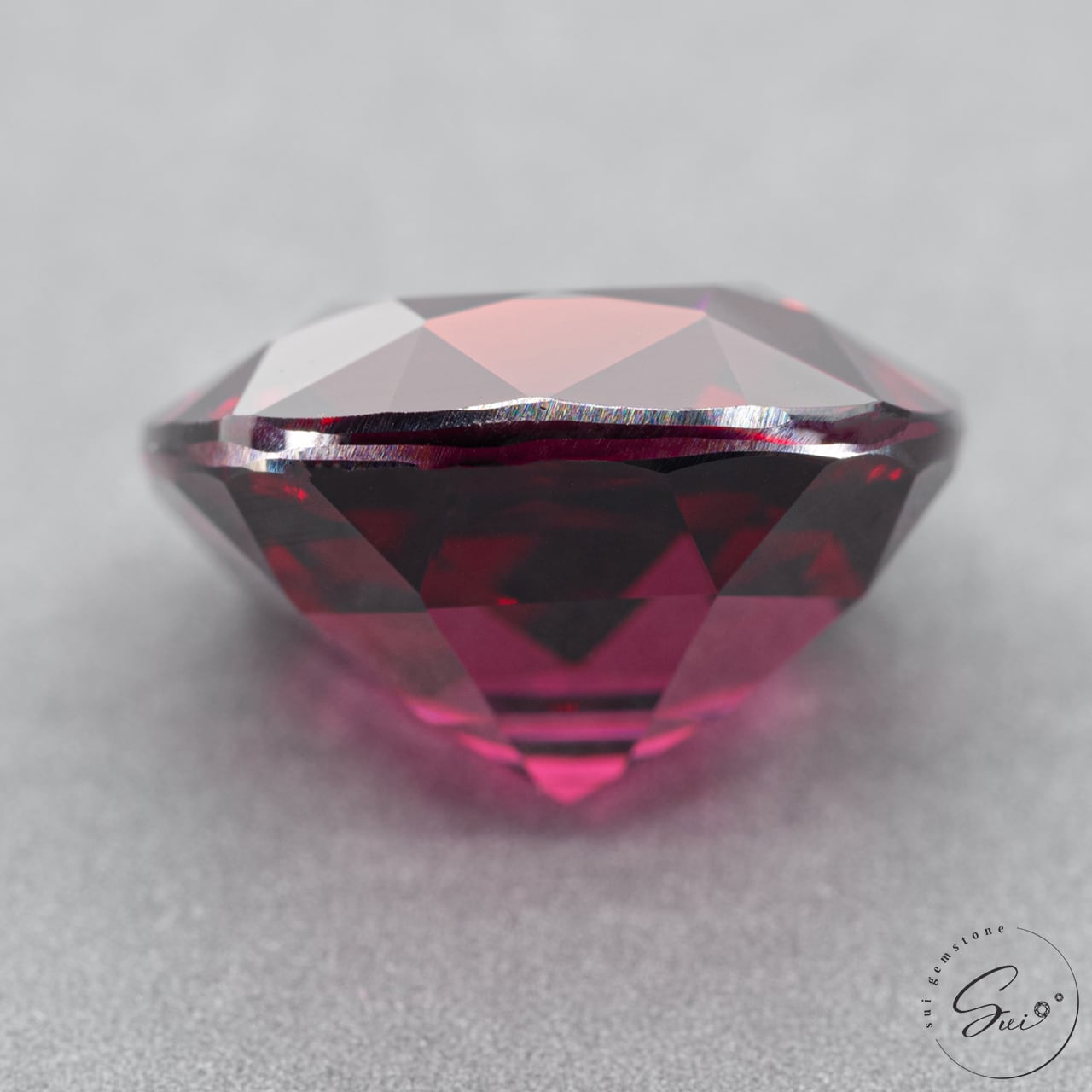 天然 ロードライトガーネット・パープリッシュレッド 4.02ct GLC簡易