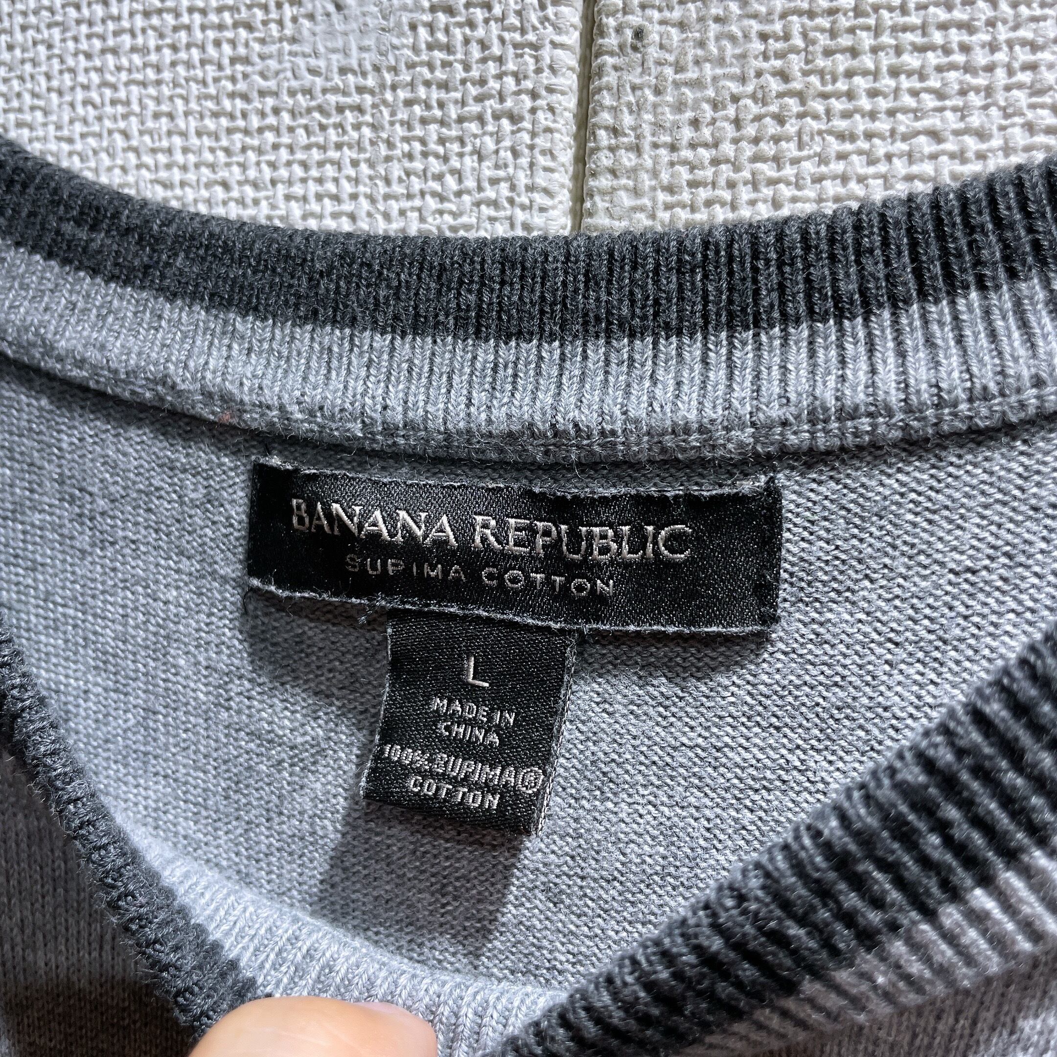 ” BANANA REPUBLIC ” Beautiful silhouette supima cotton ringer Tee