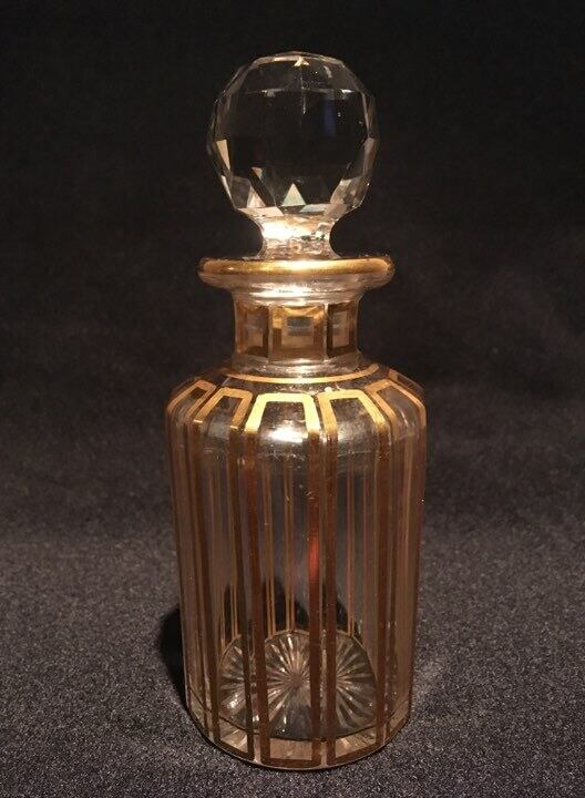 競売 金彩オールドバカラ☆老舗パフュームリーHOUBIGANTウビガン香水瓶