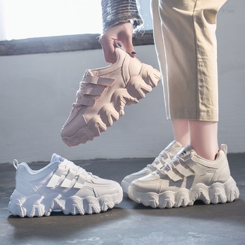 ダッドスニーカー レディース 靴 シューズ スニーカー 厚底スニーカー ボリューム スポーティー カジュアル 歩きやすい 疲れにくい ホワイト 白 ピンク 通気性 メッシュ ダッドスニーカー 女性