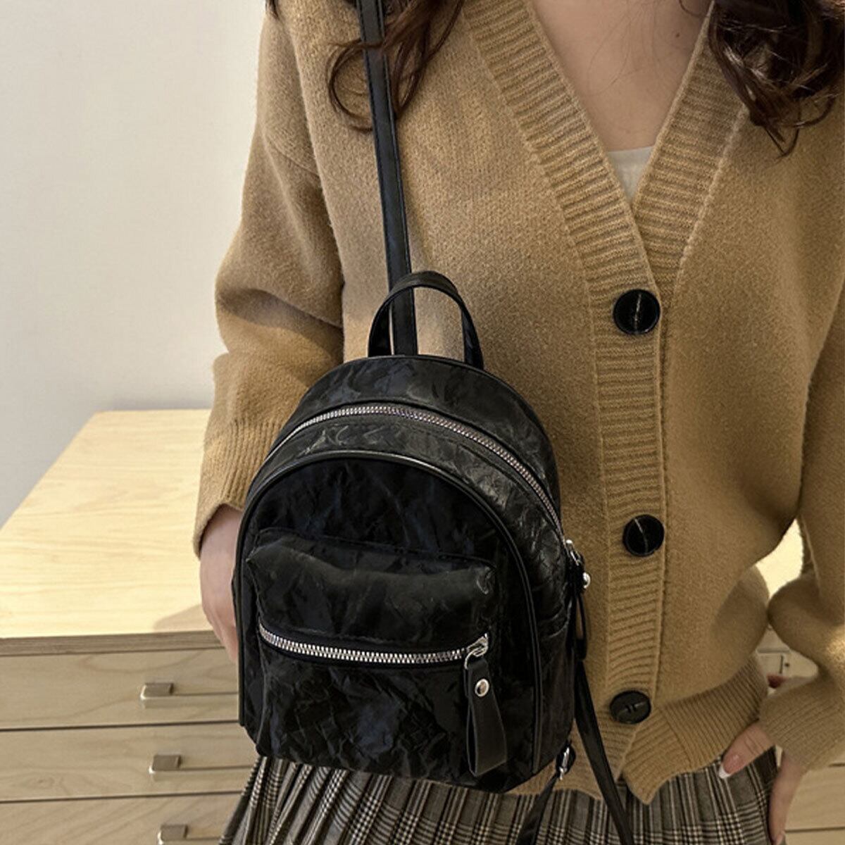 ミニリュック PUレザー レディース 韓国 小さめ 軽量 大人 かわいい リュック おしゃれ カジュアル 通勤 通学 マーブル柄 ミニバッグ 大人可愛い 大人女子