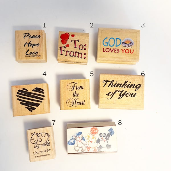 ヴィンテージ ウッドラバー スタンプ（中） 】1990年代から2000年初期