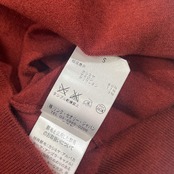 カシミヤ混 theory セオリー ノースリーブ  ニット セーター S/えんじ色 レディース