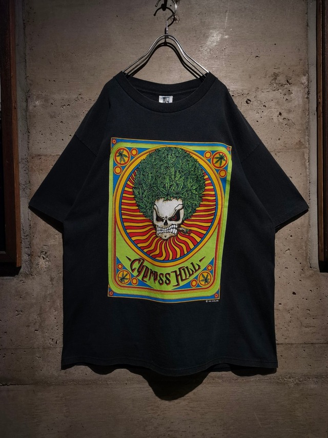 【Caka】"Cypress Hill" 90's Scull Print Design Vintage T-Shirt