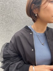 ss ラウンドボールピアス