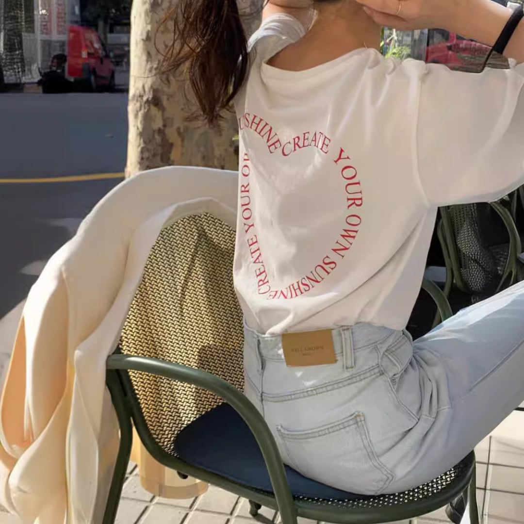 バック ハートロゴ Tシャツ/3color 3412520