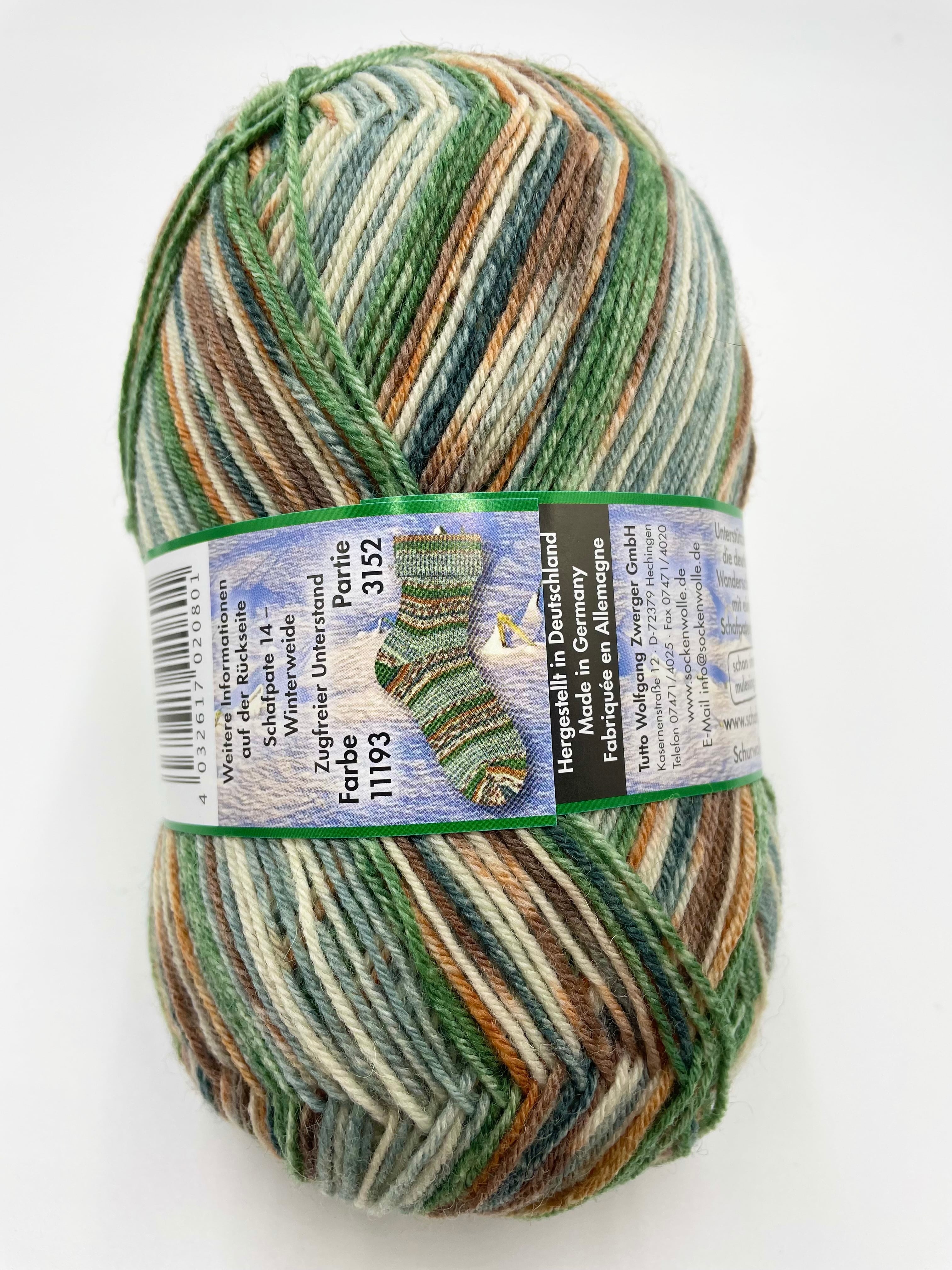 編む手が止まらない毛糸！Opalオパール- シャーフパーテ14 4ply/4本撚り 11193