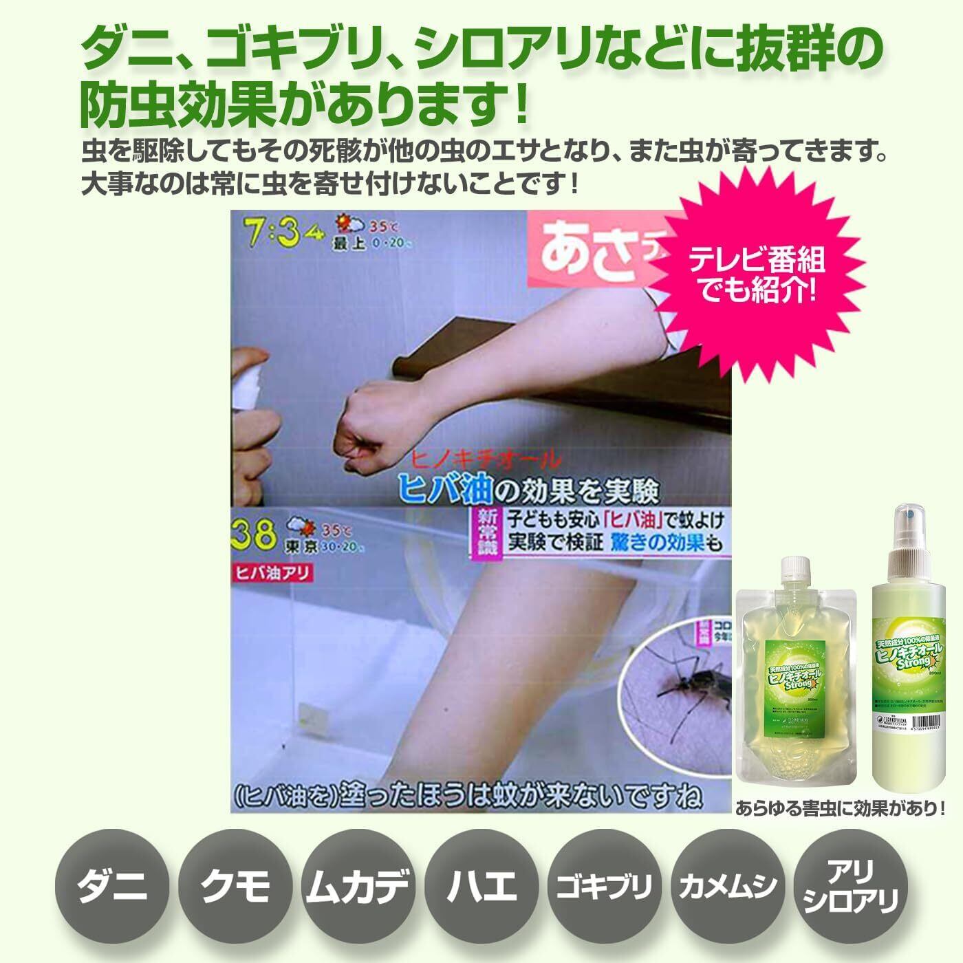 除菌抗菌 ヒノキチオールストロング200ml | 自動車燃費UPパーツから