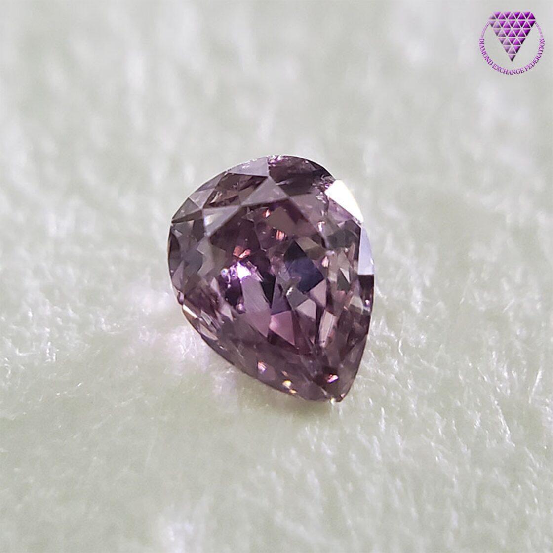 0.066 ct Fancy Deep Purple Pink SI2 AGT 天然 パープル ピンク 