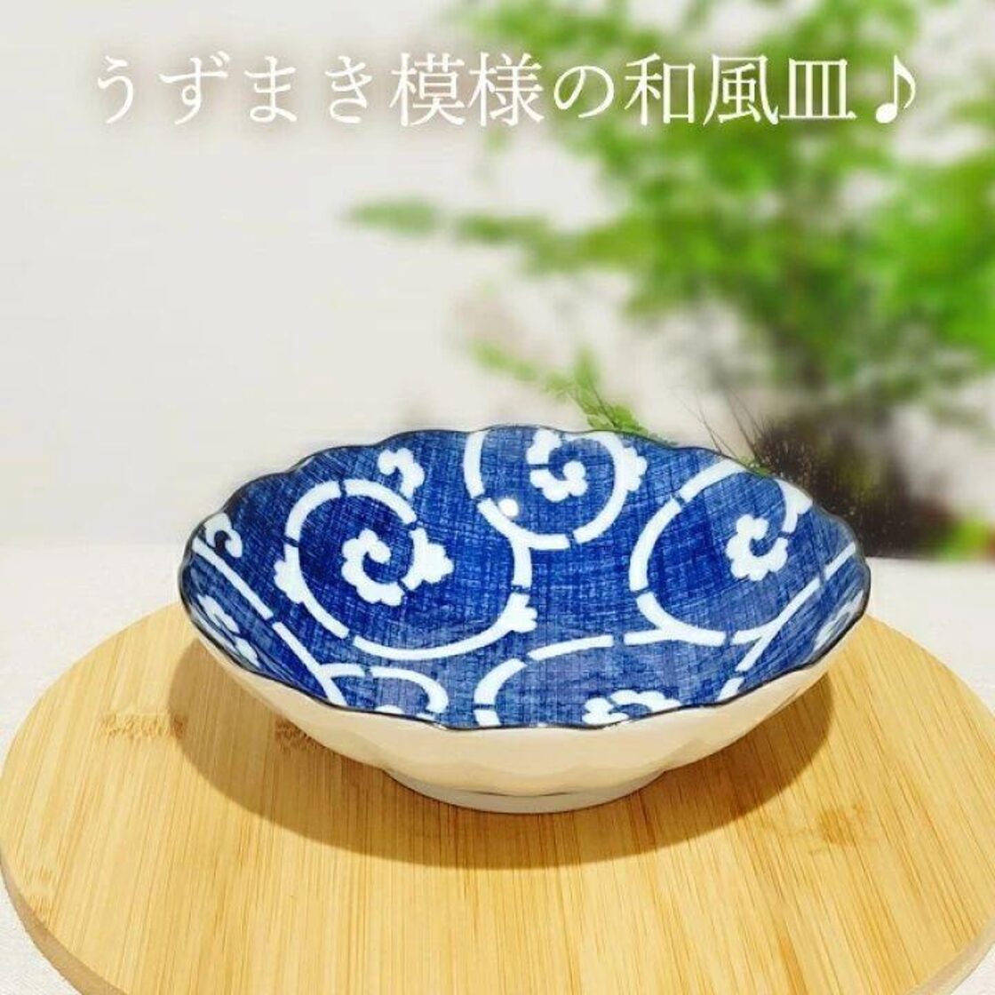 うずまき模様の和風皿 | PAY ID