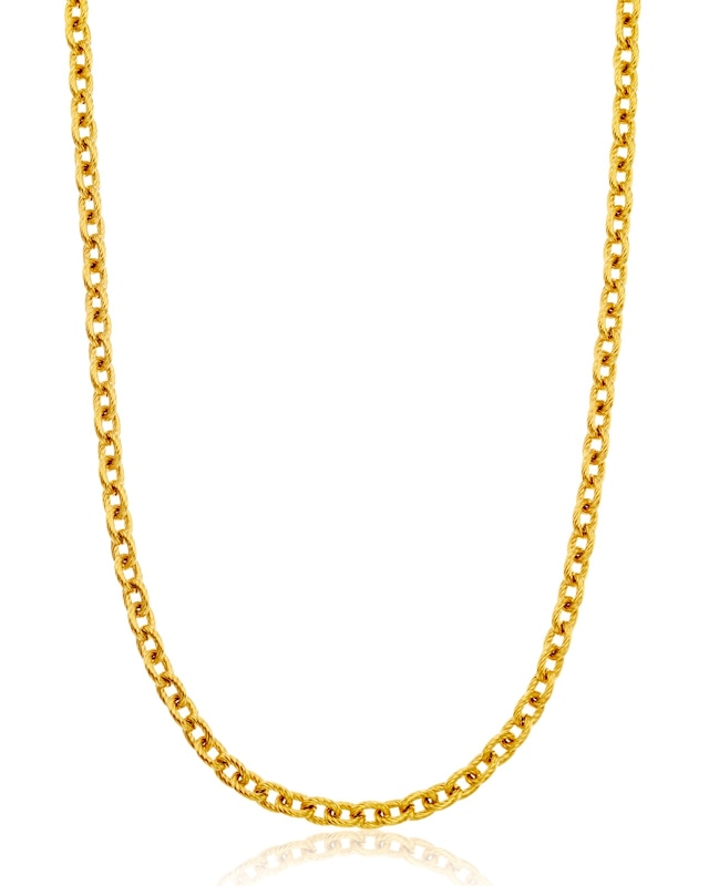 Twisted azuki chain necklace gold・silver