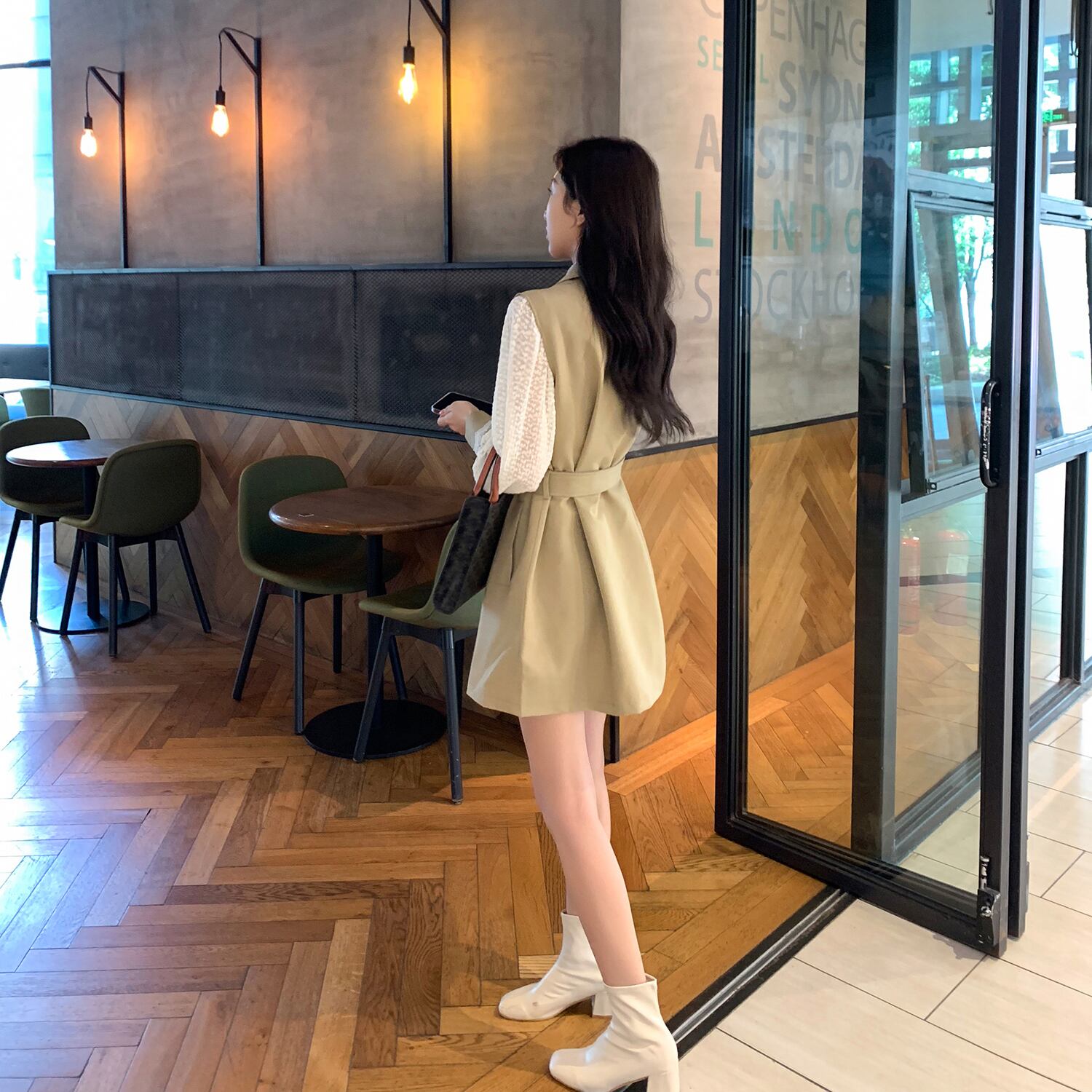 オータムスタンダードトップス シャツ セット レトロ 大人ガーリー スウィート キュート カジュアル 秋物 6Du_Shop_Women70558828455