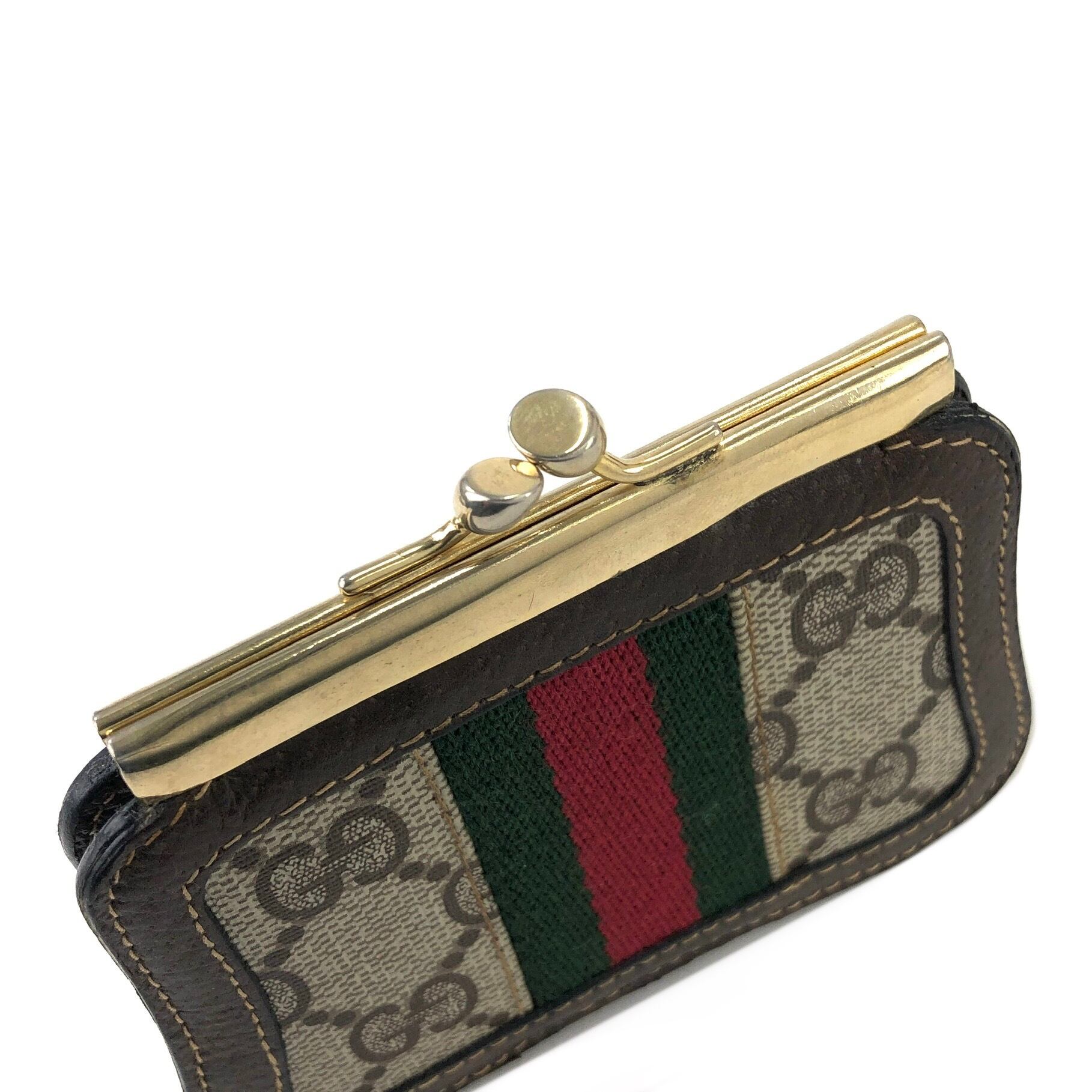 GUCCI グッチ シェリーライン GGプラス がま口 ミニ財布 コインケース ...