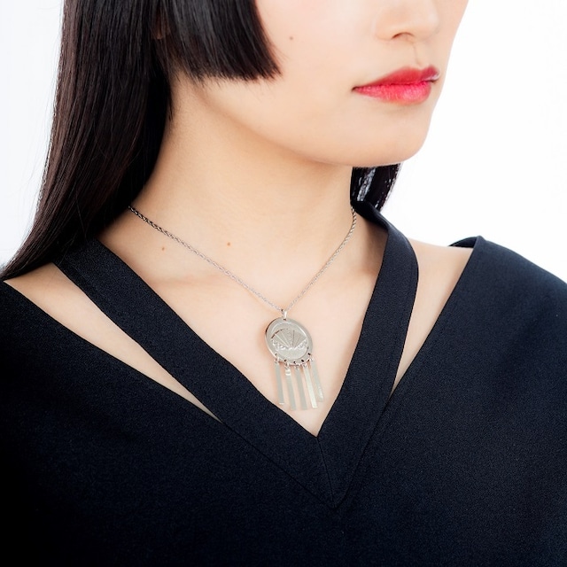 びらかんざしのペンダント（銀）Bira-Kanzashi pendant(Silver)