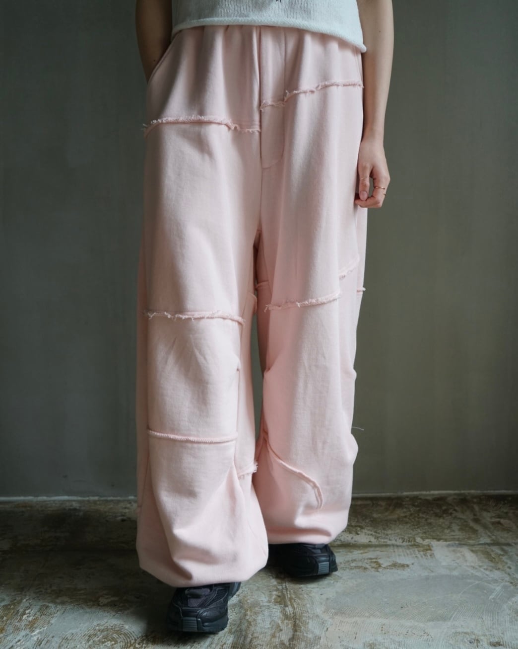 LIBRIO MENDONCA 【"B"SWIT CHING PANTS PINK】