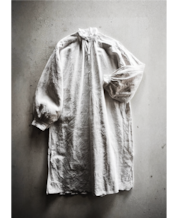 1900s フランス 清貧の画家へ 手織りシャンブルリネンによるグランパシャツ アンティーク