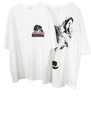 OKIRAKU ＜WOLF プリントtee＞　