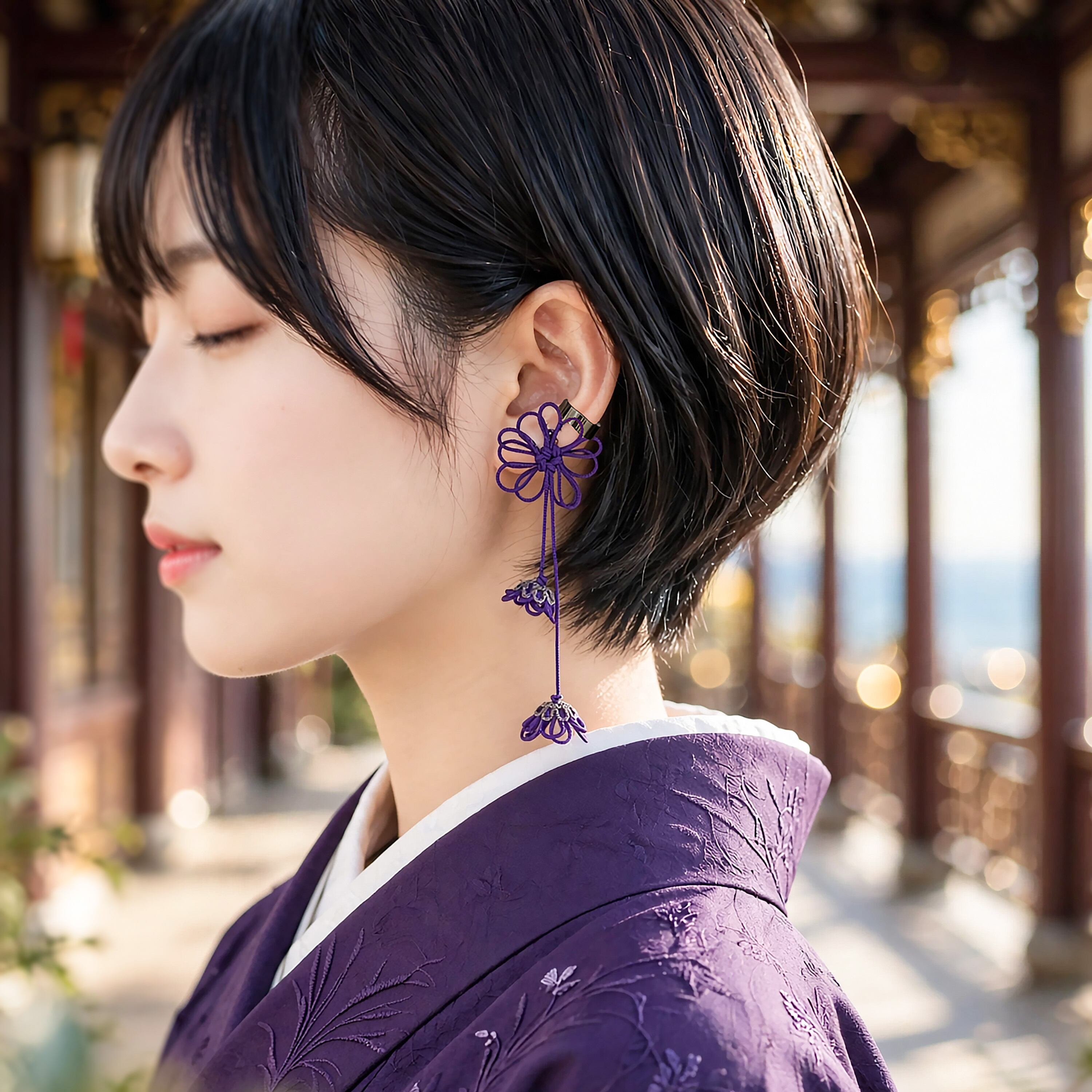 かたっぽイヤーカフ「時の色いろ・香」
