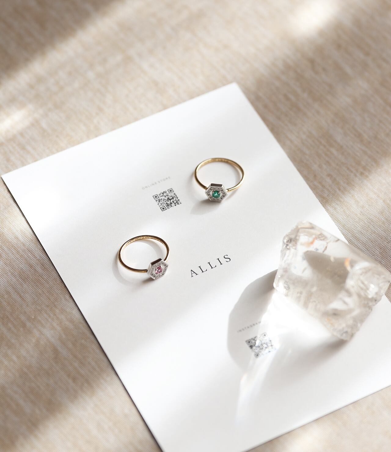 受注販売】Padparadscha Sapphire Diamond Ring K18YG＆PT950 / AL-027