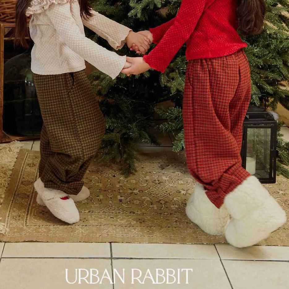 【2点送料無料】«予約»«Urban rabbit» リボンチェックパンツ 2colors