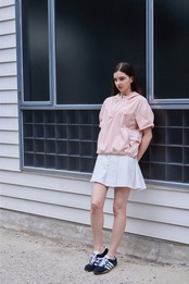 GOXO ゴーエックスオー スマイルハートフードアノラック ピンク