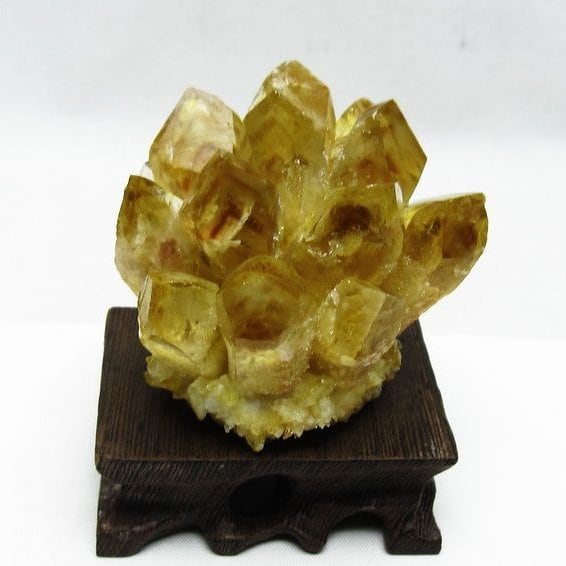 シトリン クラスター シトリンクォーツ 原石 台座付属 一点物 182-8463
