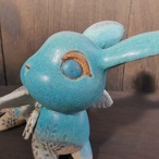翼の葉影うさぎと小鳥 no.47 turquoise