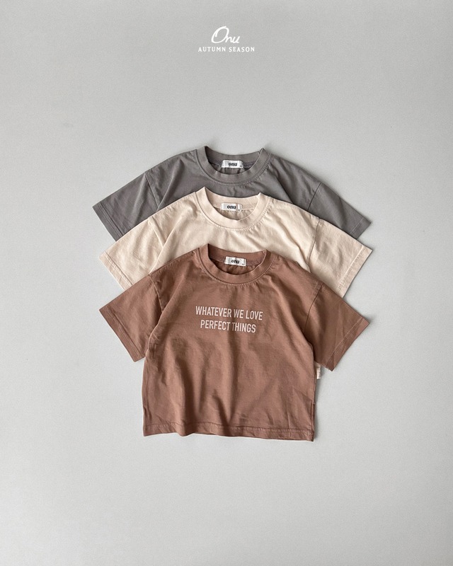 lettering short tee【onu】※9月中旬発送予定