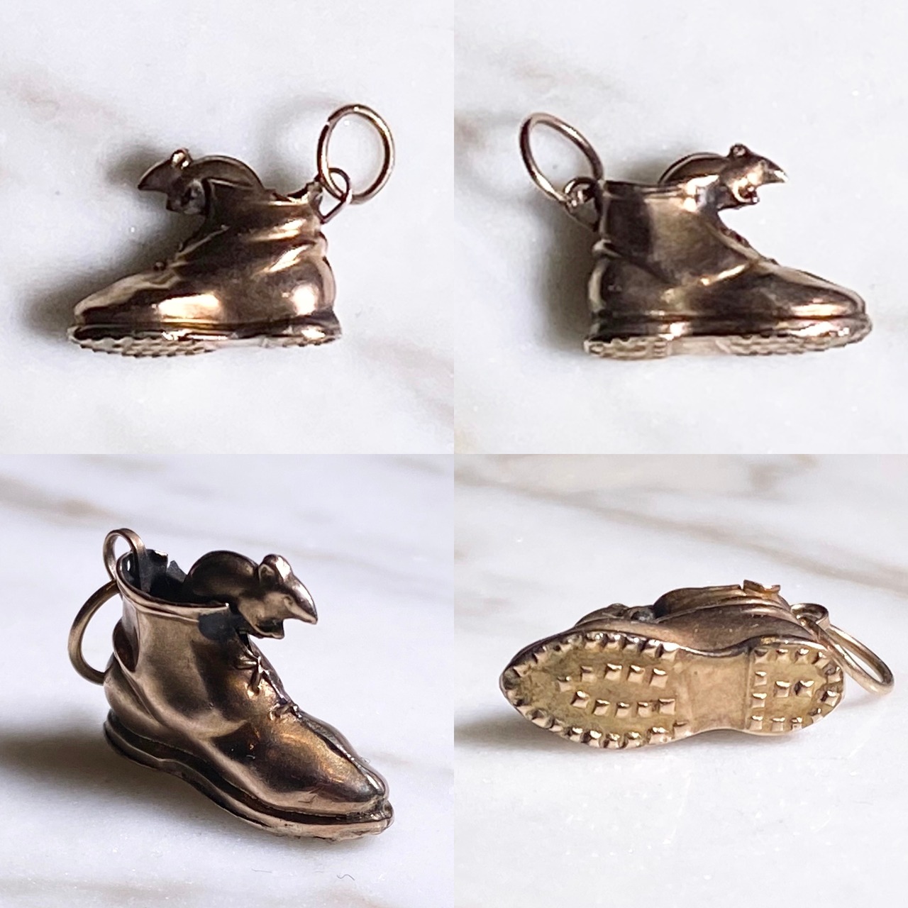 antique 9ct charm “mouse”